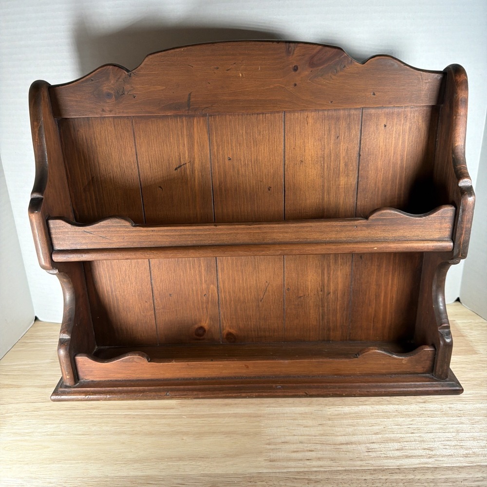Ethan Allen Old Tavern Pine spice rack Stamped On Back Vintage American Trad.